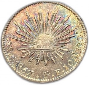 Messico, 2 Reales, 1857 Go PF
