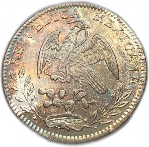 Meksyk, 2 reale, 1857 Go PF