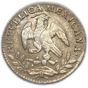 Mexiko, 1/2 reálu, 1863/55 Mo TH/GC