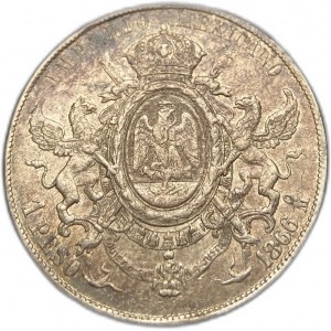 Messico, 1 Peso, 1866 Mo