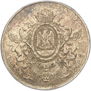 Messico, 1 Peso, 1866 Mo