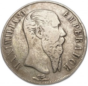 Meksyk, 1 peso, 1866 Mo