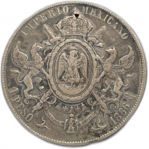 Mexiko, 1 Peso, 1866 Mo