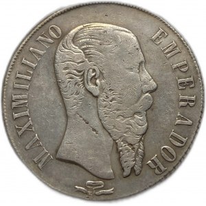 Meksyk, 1 peso, 1866 pi