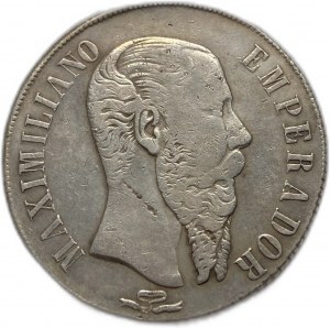 Meksyk, 1 peso, 1866 pi