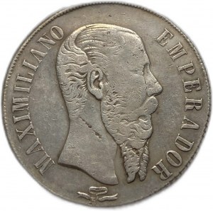 Mexiko, 1 peso, 1866 Pi