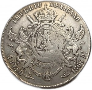Mexique, 1 Peso, 1866 Pi
