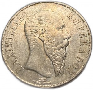 Mexiko, 1 peso, 1867 Mo