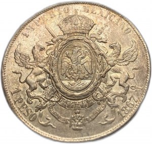 Mexiko, 1 peso, 1867 Mo