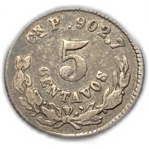 Meksyk, 5 centavos, 1871 Cn P, kluczowa data