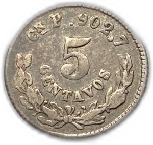 Meksyk, 5 centavos, 1871 Cn P, kluczowa data