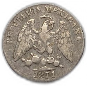 Mexique, 5 Centavos, 1871 Cn P, Date clé