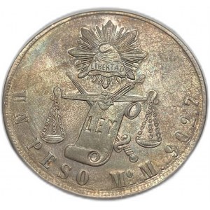 Mexiko, 1 Peso, 1871 Mo M
