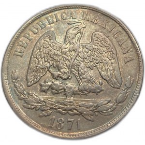 Meksyk, 1 peso, 1871 Mo M