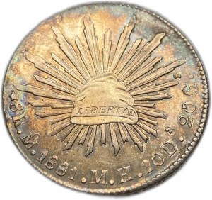 Mexique, 8 Reales, 1881 MH