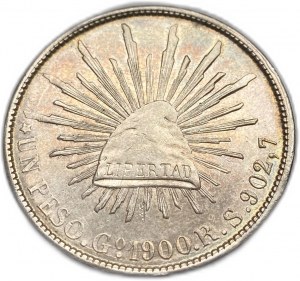 Mexiko, 1 Peso, 1900 Go RS