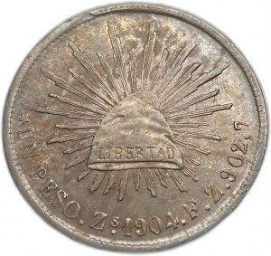 Messico, 1 Peso, 1904 Zs FZ