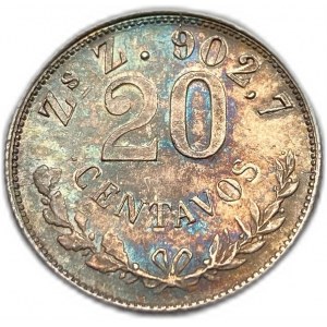 Mexiko, 20 Centavos, 1901 Zs Z