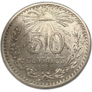 Meksyk, 50 centavos, 1907/7