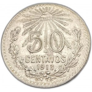 Meksyk, 50 centavos, 1913