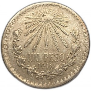 Mexiko, 1 Peso, 1918 M