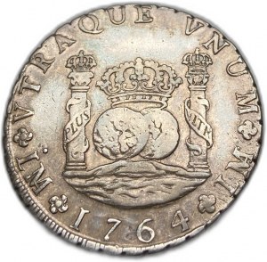 Peru, 8 Reales, 1764 LM JM