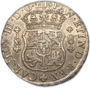 Pérou, 8 Reales, 1764 LM JM