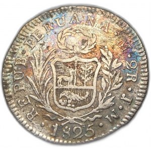 Peru, 2 Reales, 1825 JM
