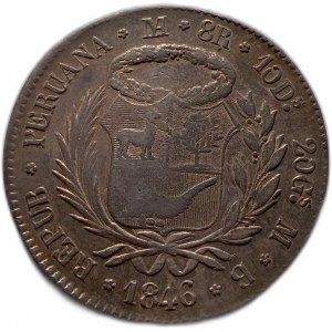 Pérou, 8 Reales, 1846 MB