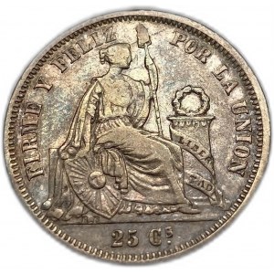 Peru, 25 centavos, 1859 YB