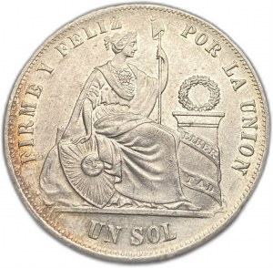 Perù, 1 Sol, 1874 YJ