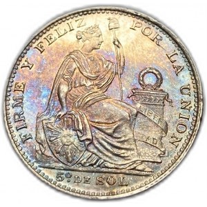 Peru, 1/5 Sol, 1899 JF