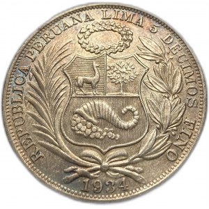 Pérou, 1 Sol, 1934