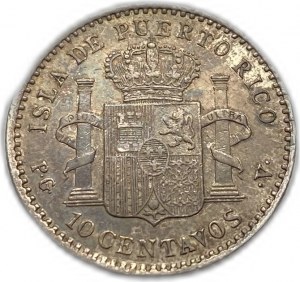 Portoriko, 10 centavos, 1896 PGV