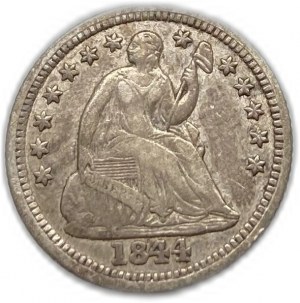United States, 1/2 Dime (5 Cents) 1844 O