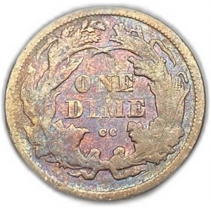 United States, 10 Cents (Dime), 1875 CC