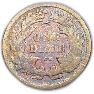 États-Unis, 10 Cents (Dime), 1875 CC