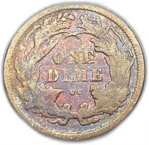 United States, 10 Cents (Dime), 1875 CC