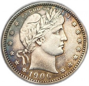 Spojené štáty, 25 centov ( štvrťdolár) 1906