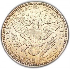 Stati Uniti, 25 centesimi (quarto) 1906