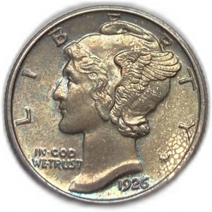 Spojené štáty, 10 centov, 1926
