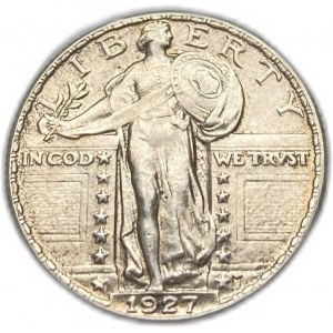 United States, 25 Cents ( Quarter) 1927, UNC Full Mint Luster