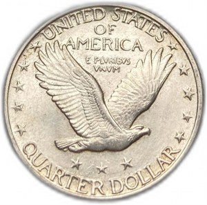 Spojené státy americké, 25 centů ( čtvrtka) 1927, UNC Full Mint Luster