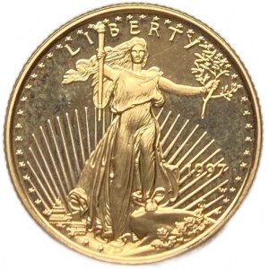 Spojené státy americké, 5 dolarů, 1997 W,PROOF