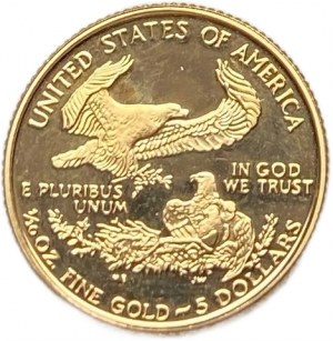 Stany Zjednoczone, 5 dolarów, 1997 W, PROOF