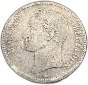 Venezuela, 5 bolívarů, 1887