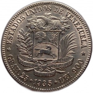 Venezuela, 5 Bolivares 1936 UNC