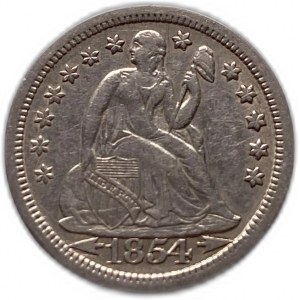 United States 10 Cents (Dime) 1854