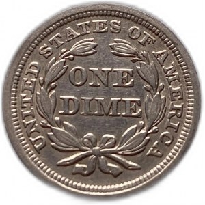 United States 10 Cents (Dime) 1854