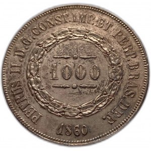 Brasilien 1000 Reis 1860/50